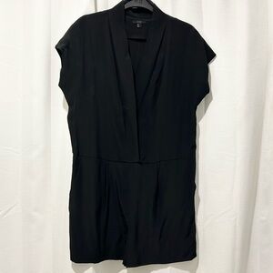 COS black button front romper size S